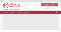 Desktop Screenshot of billabonggardens.com.au